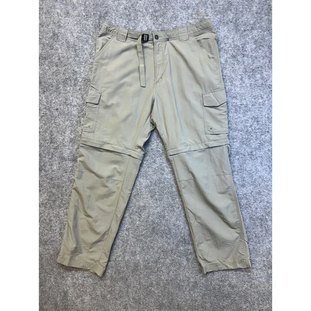 Pacific Trail Convertible Cargo Pants Mens 38x32 Khaki Zip Off Hiking